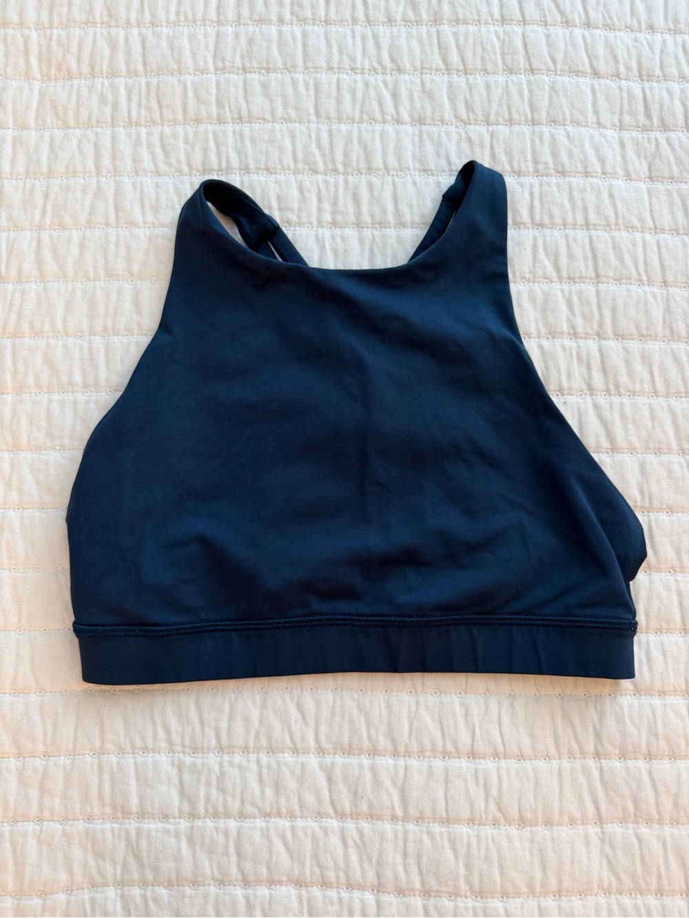 Lululemon Navy High Neck Sports Bra